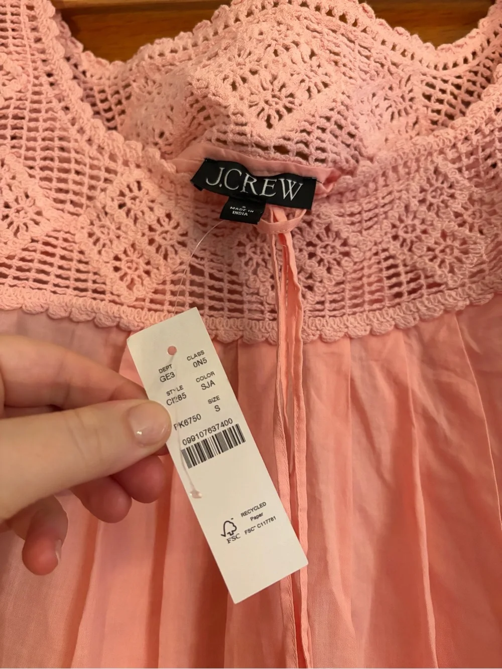 NWT J.Crew Cotton Nap Dress